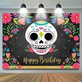 Blumen Schwarz Foto-Shooting Hintergrund für Geburtstag Party